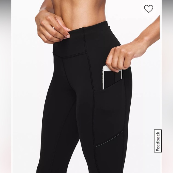 Lululemon Speed Up mid rise Tight 28"‎ *Full-On Luxtreme Black Sz 4 & 8 - Picture 4 of 15